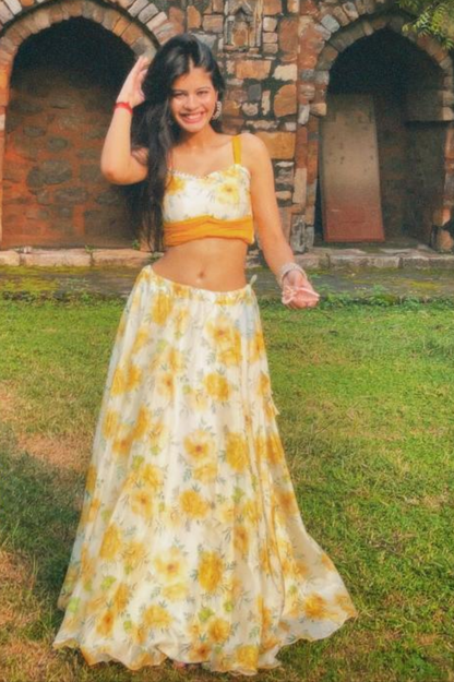 Sunflower Lehenga