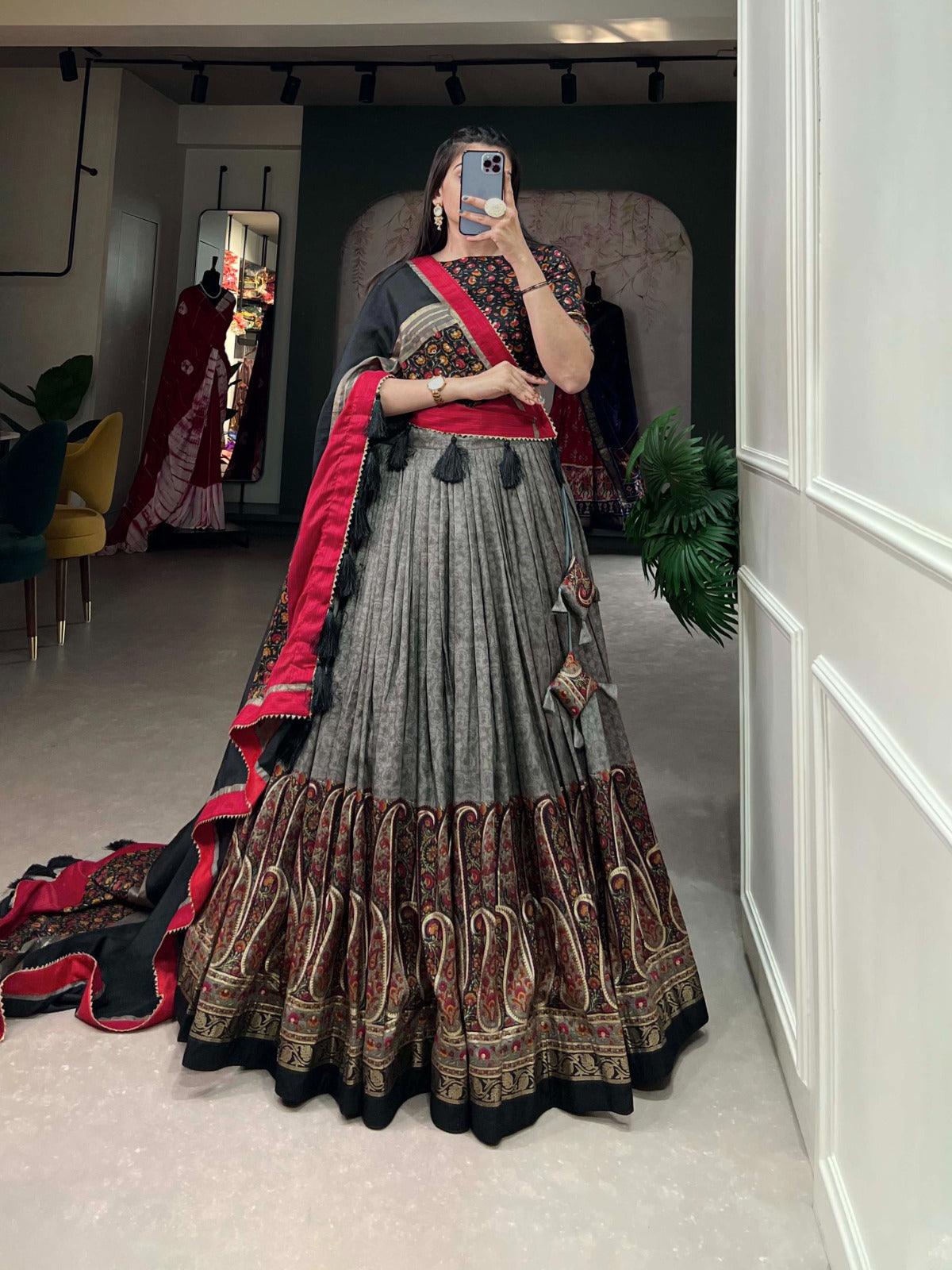 Kashmiri printed Lehenga - Gracious You