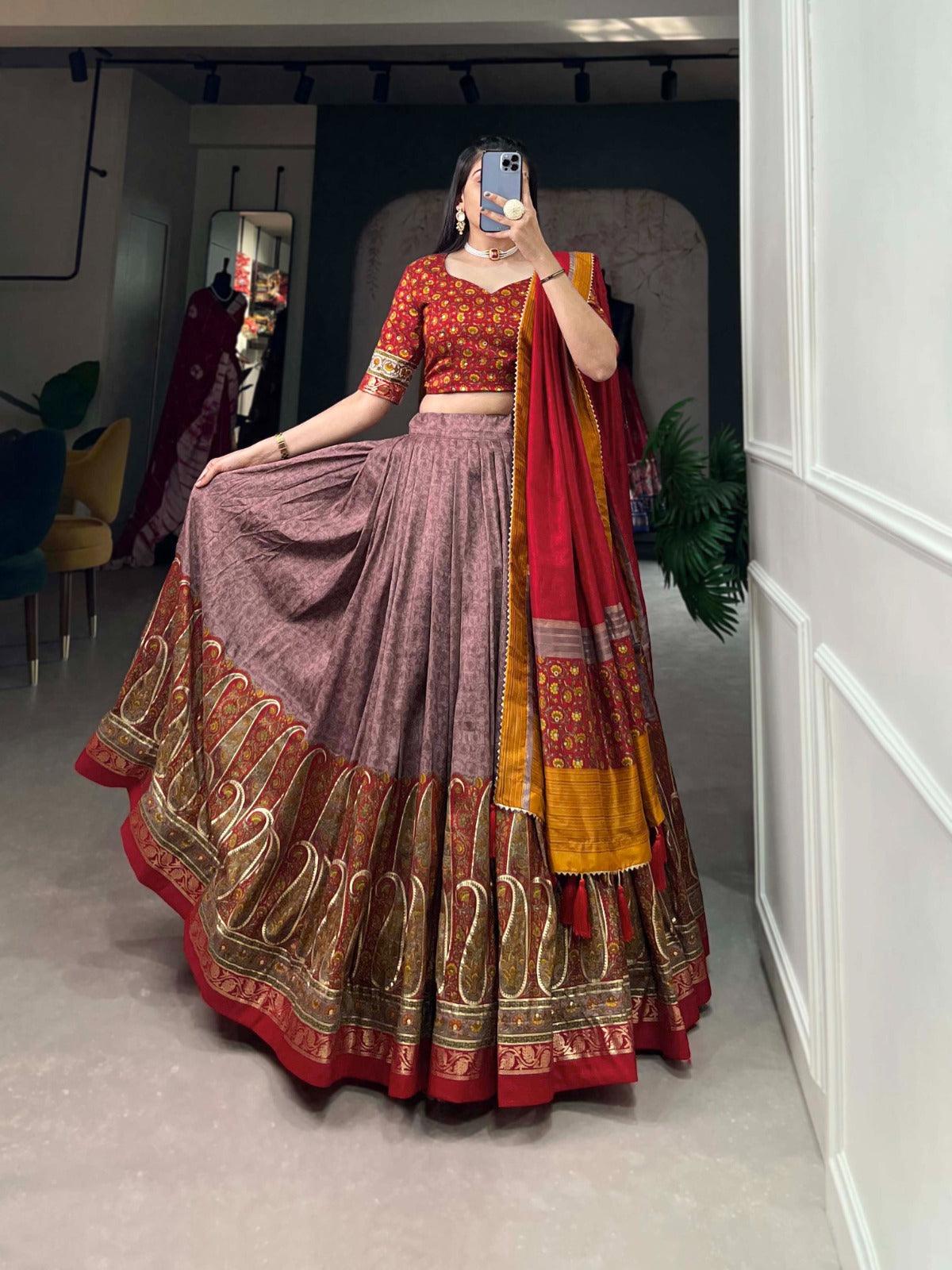 Kashmiri printed Lehenga - Gracious You