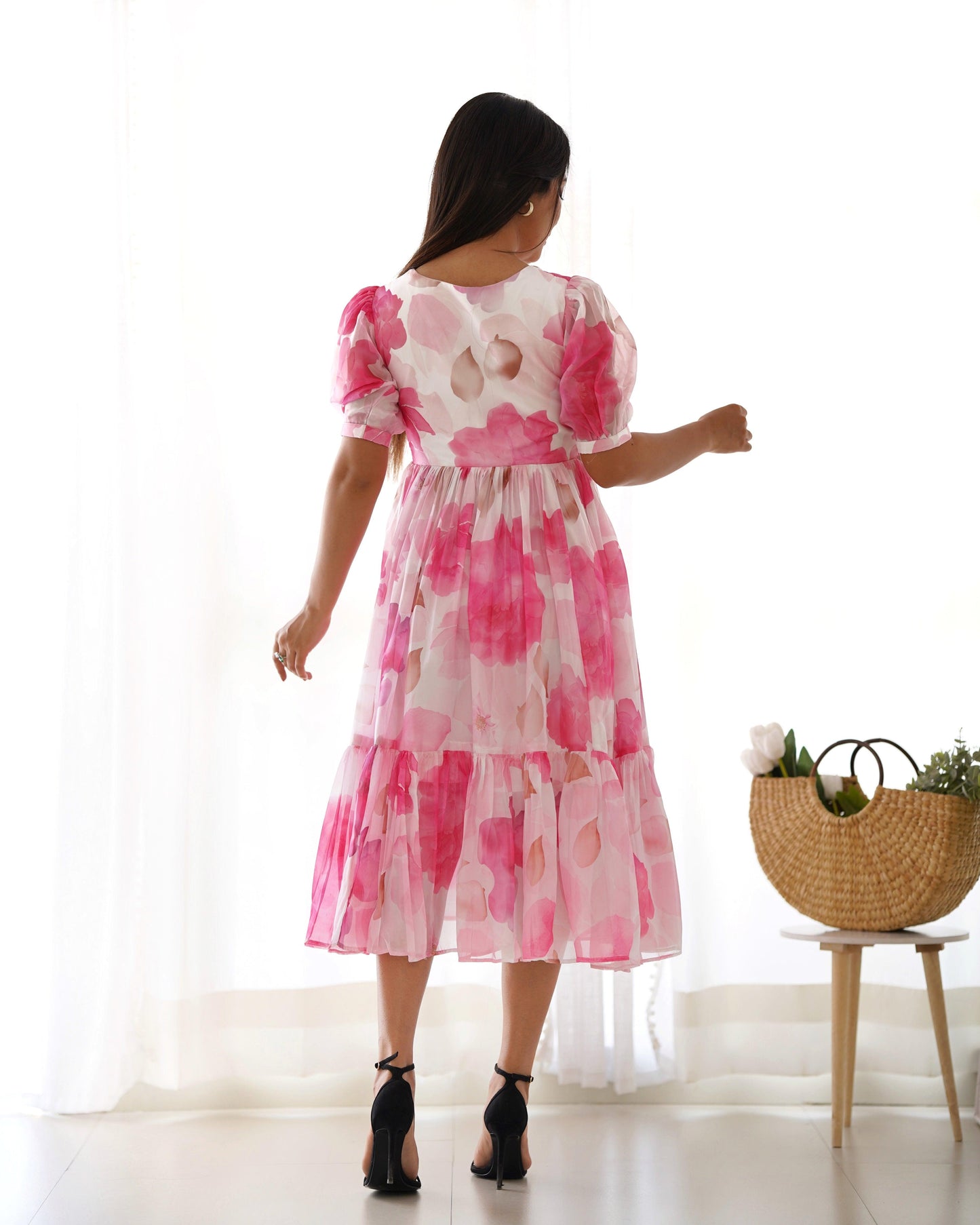 Soft Pink Floral Dress - Gracious You