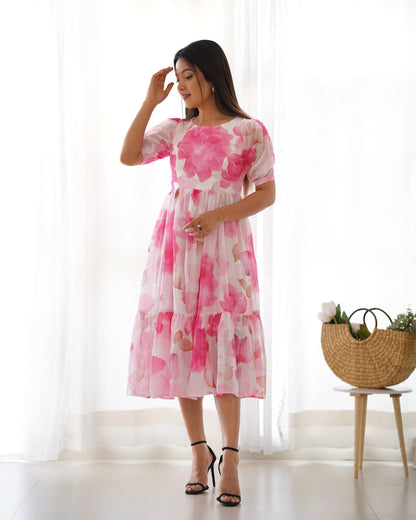 Soft Pink Floral Dress - Gracious You