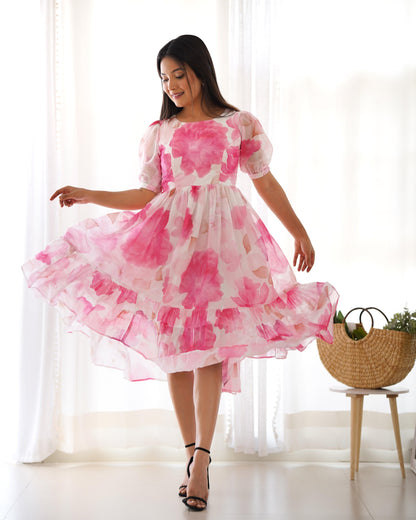 Soft Pink Floral Dress - Gracious You