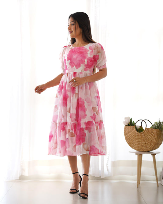 Soft Pink Floral Dress - Gracious You