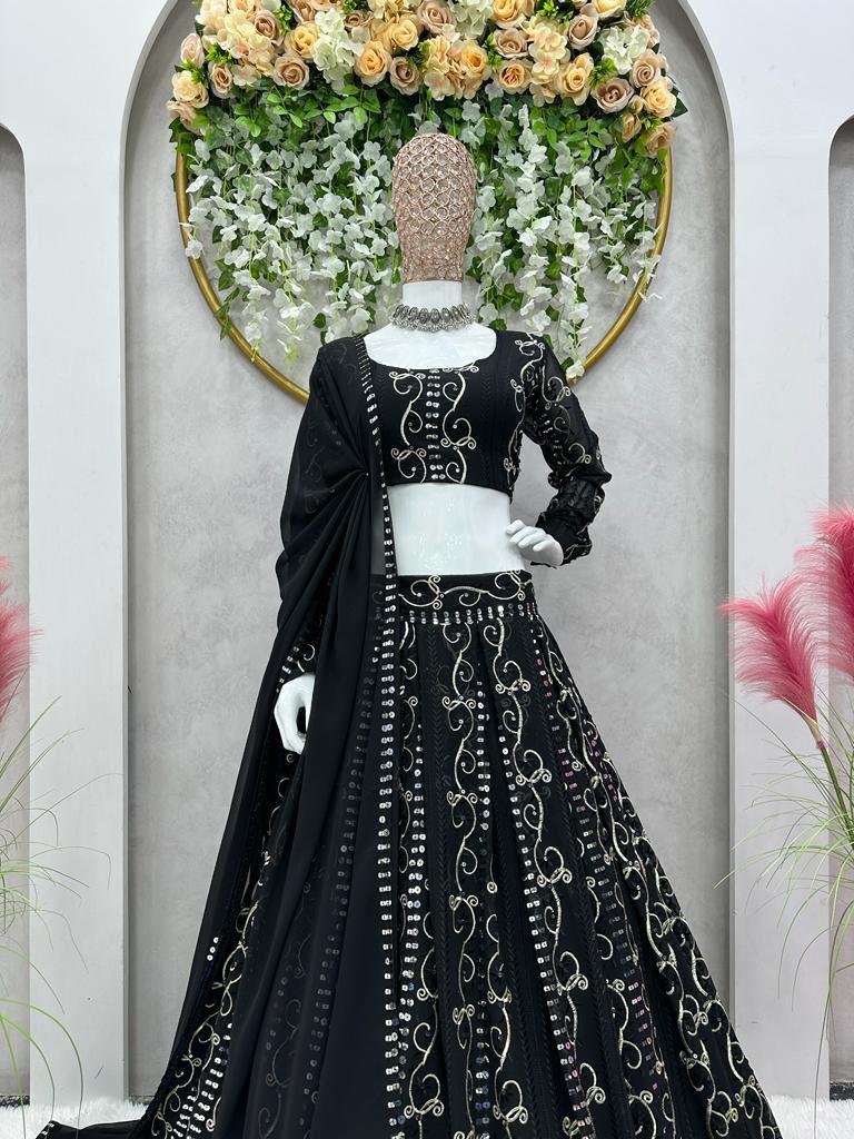 Black Work Lehenga - Gracious You