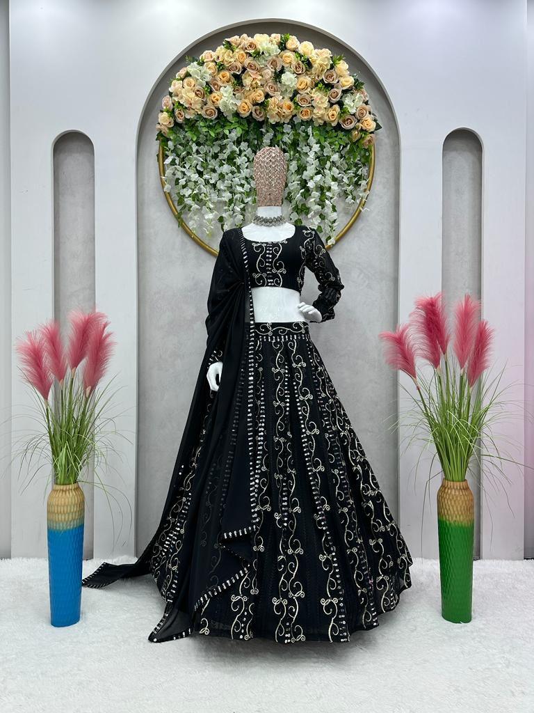 Black Work Lehenga - Gracious You