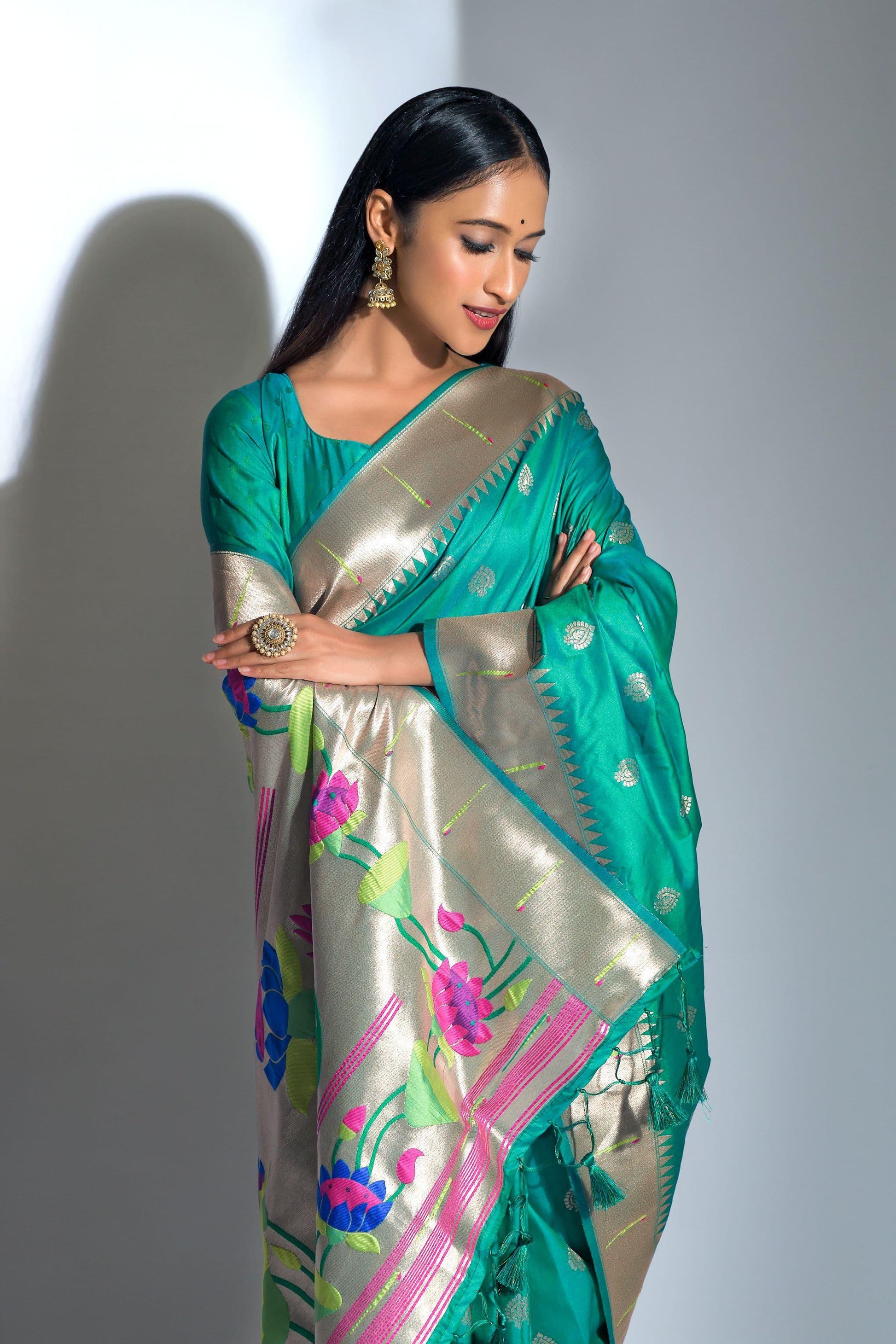 Banarasi Soft Silk Paithani Saree - Gracious You