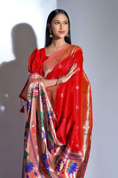 Banarasi Soft Silk Paithani Saree - Gracious You