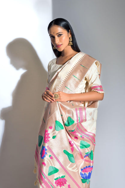 Banarasi Soft Silk Paithani Saree - Gracious You