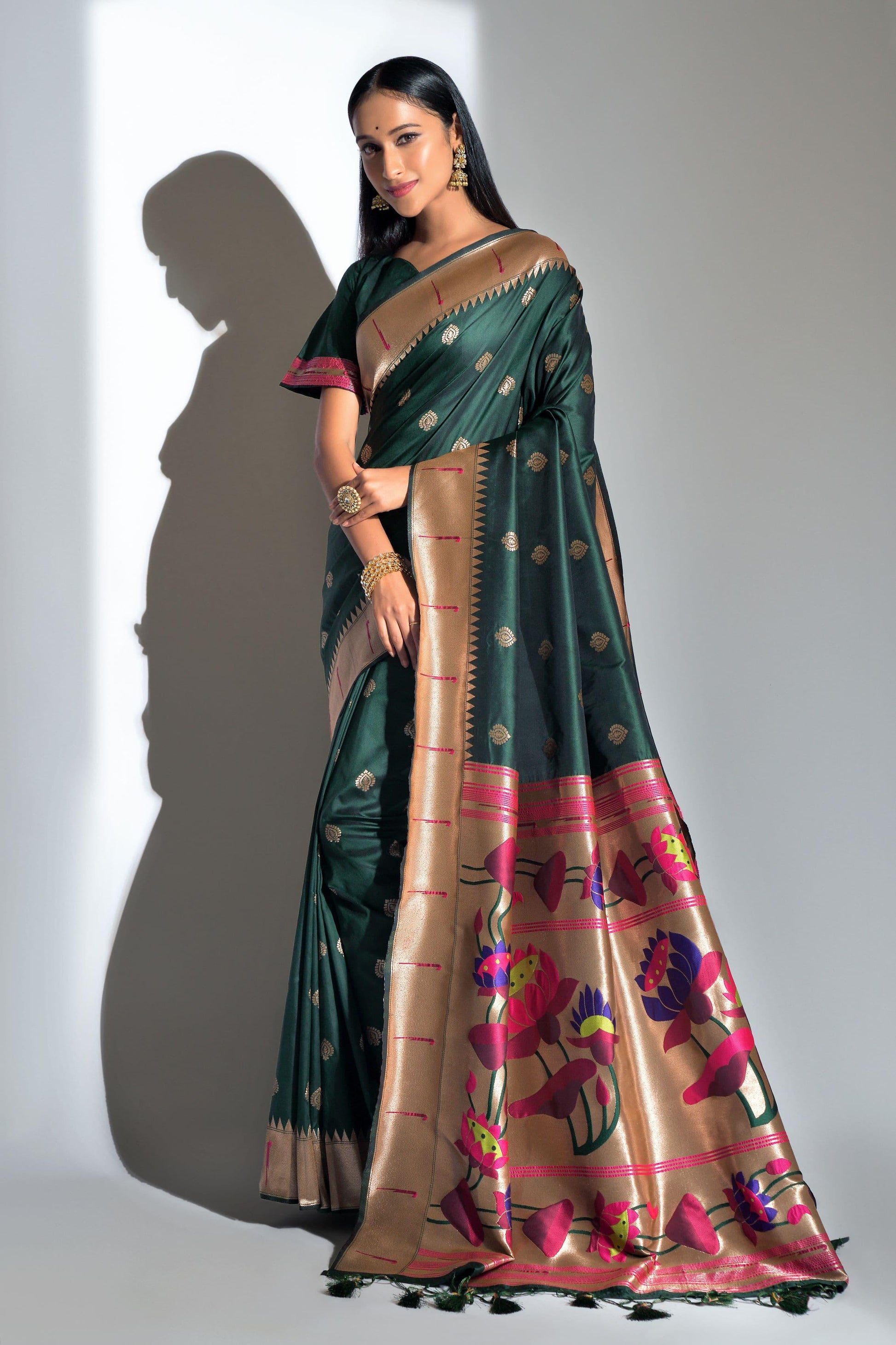 Banarasi Soft Silk Paithani Saree - Gracious You