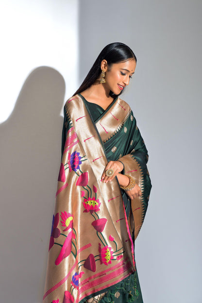 Banarasi Soft Silk Paithani Saree - Gracious You