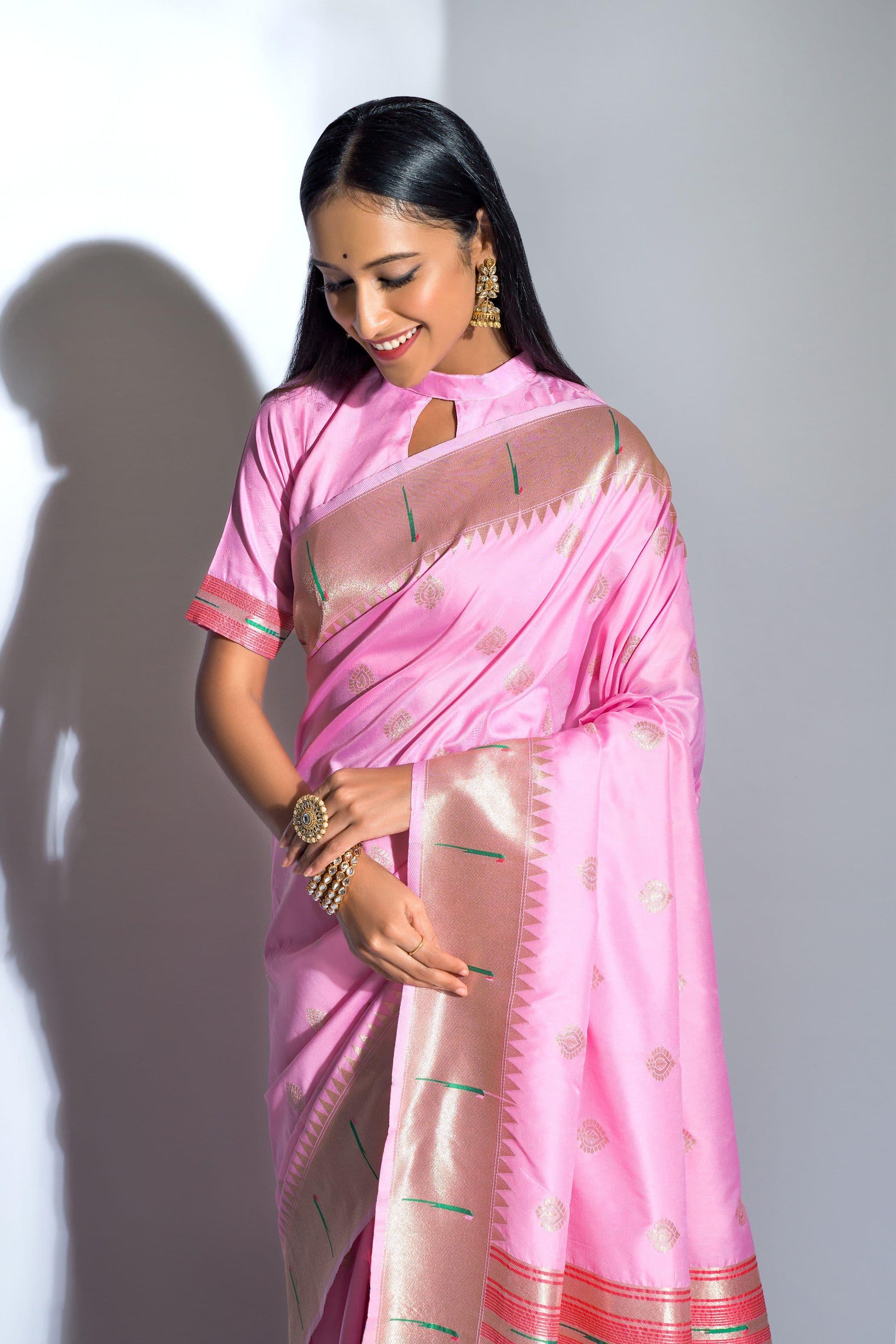 Banarasi Soft Silk Paithani Saree - Gracious You