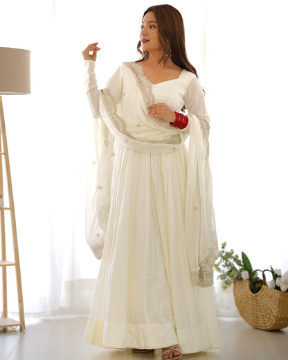 Elegant Plain Anarkali Suit - Gracious You