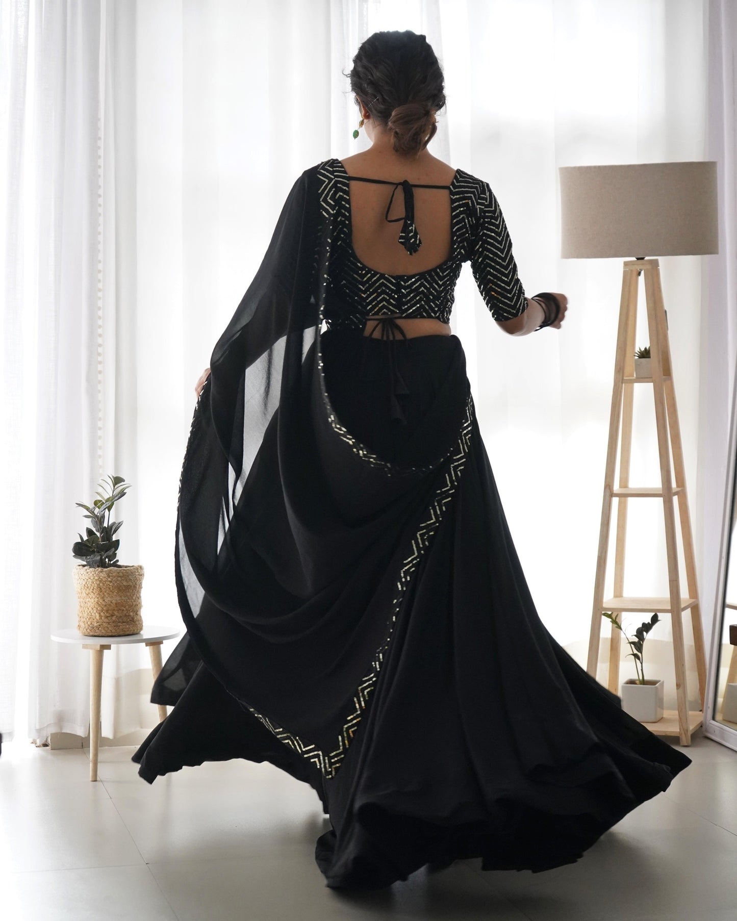 Exquisitely Embroidered Lehenga choli in georgette - Gracious You