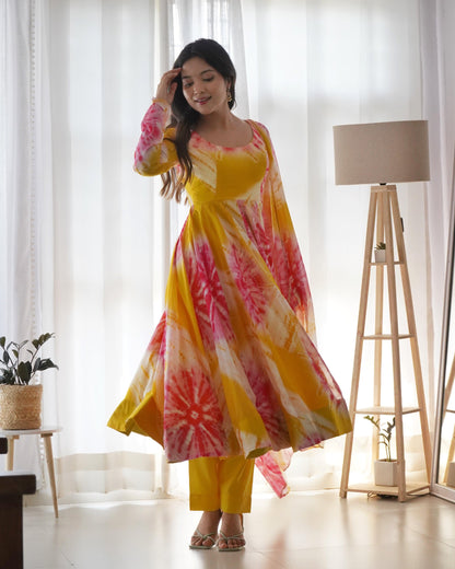 Flowy Organza Anarkali suit - Gracious You