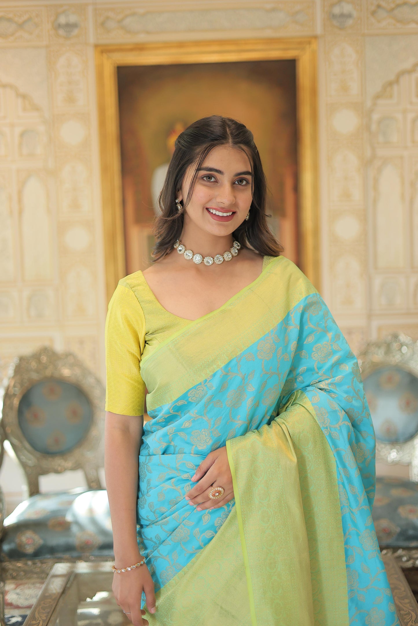 Banarasi Saree In Beautiful Pastels