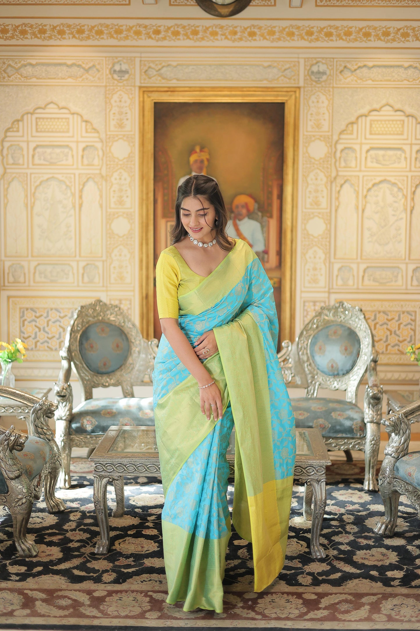 Banarasi Saree In Beautiful Pastels