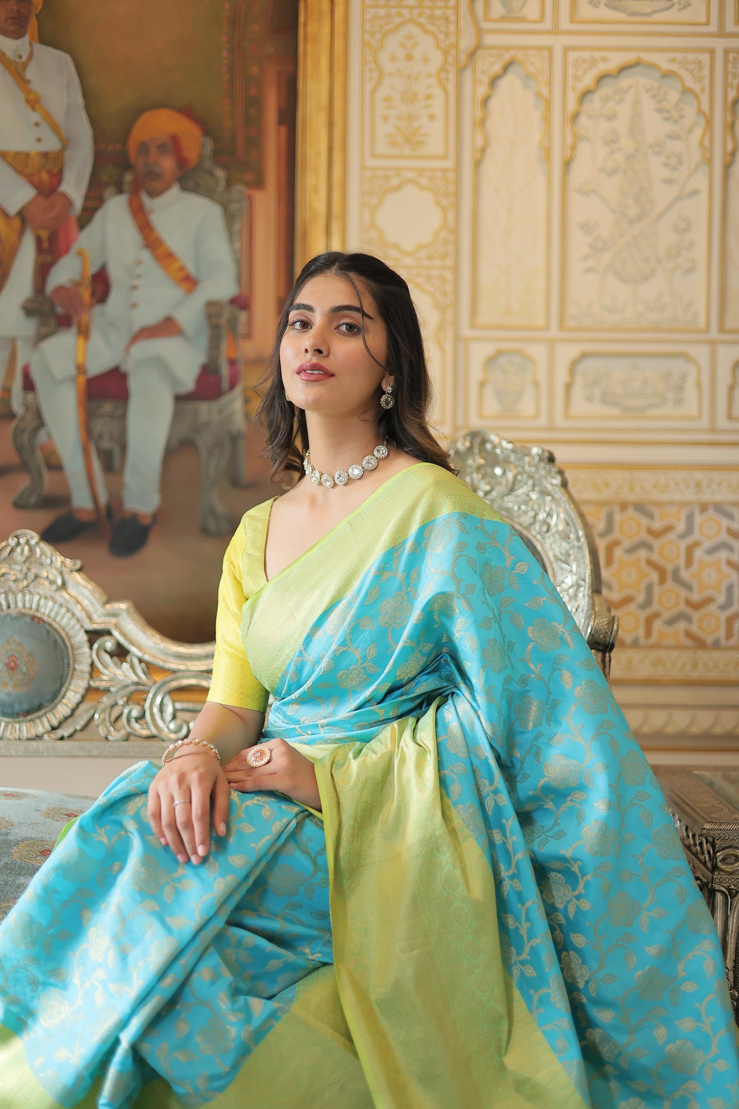 Banarasi Saree In Beautiful Pastels