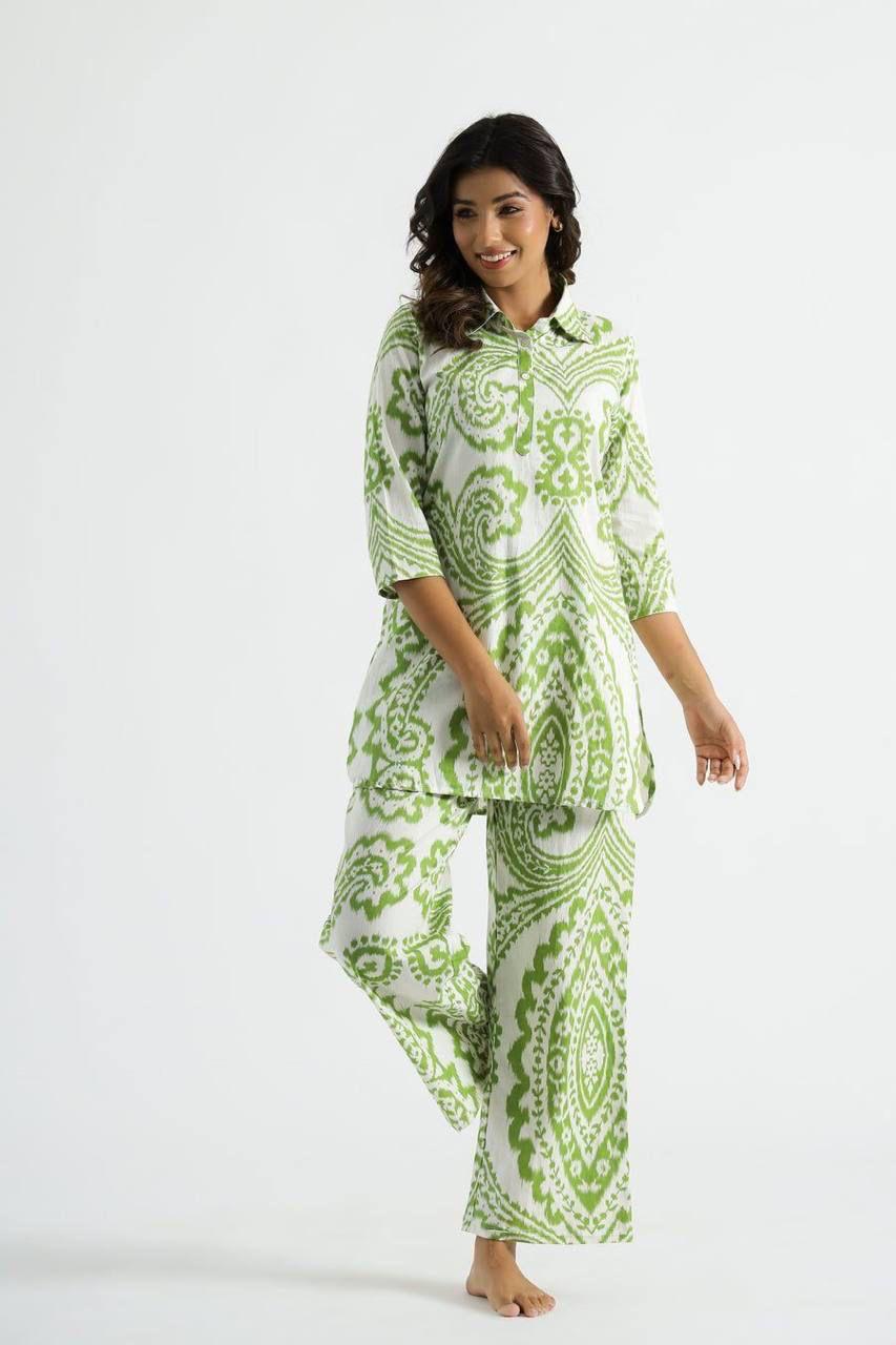 Green Printed Co-ord Set