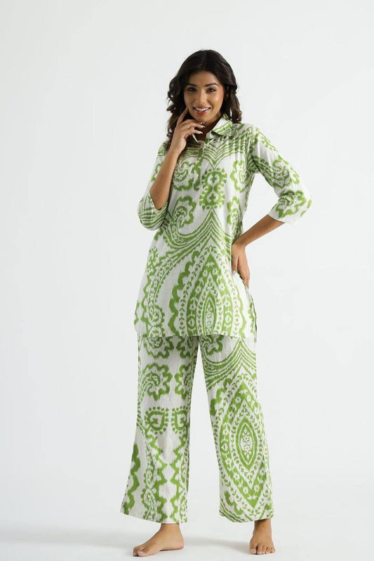 Green Printed Co-ord Set