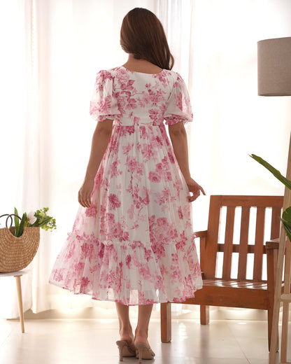 Elegant & Floral Alia Cut Dress