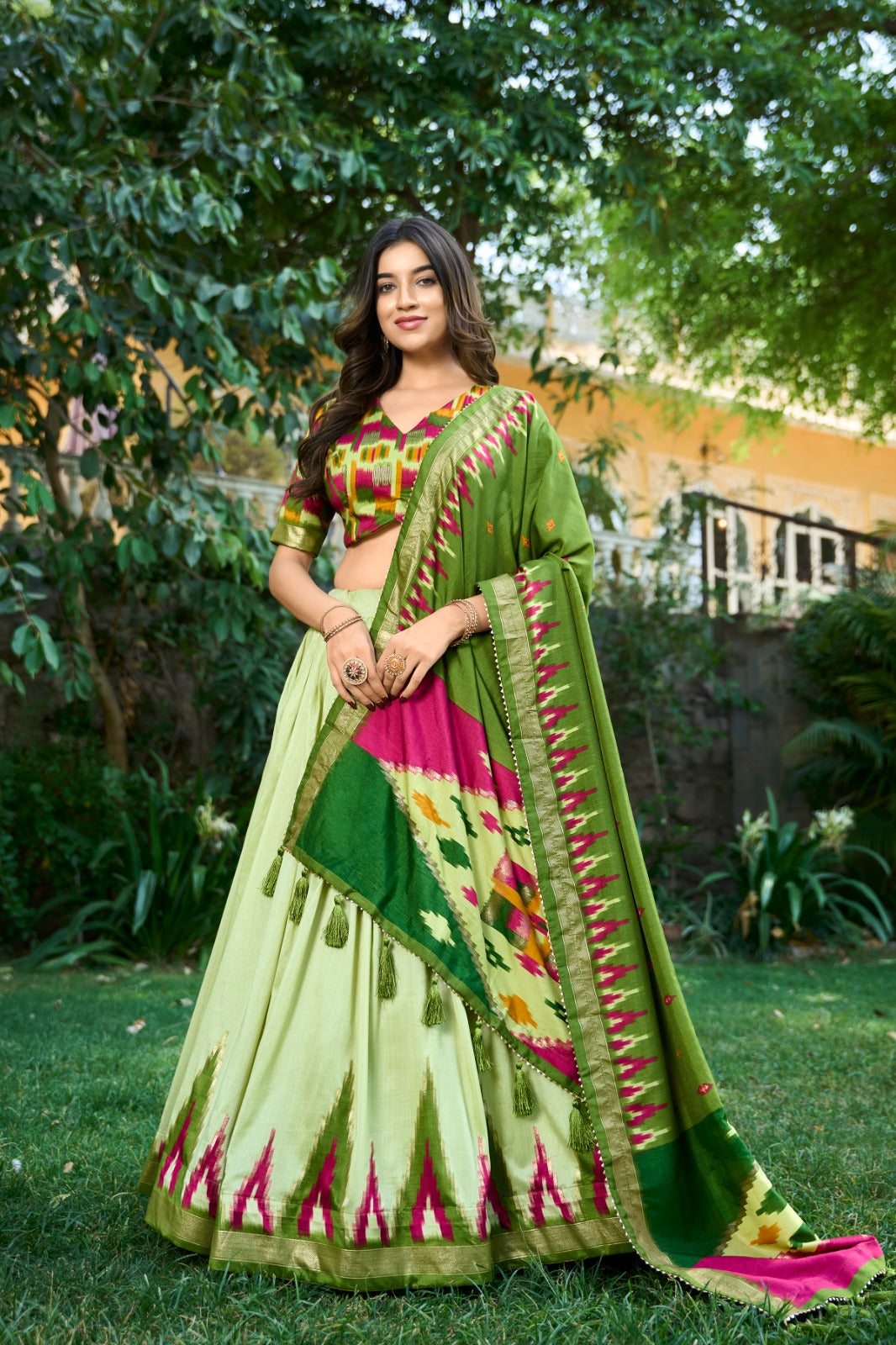 Blooming Embroidered Traditional Lehenga