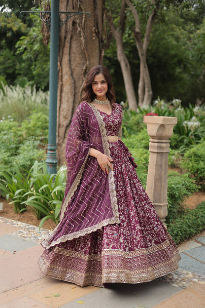 Twilight Glow Wedding Couture Lehenga