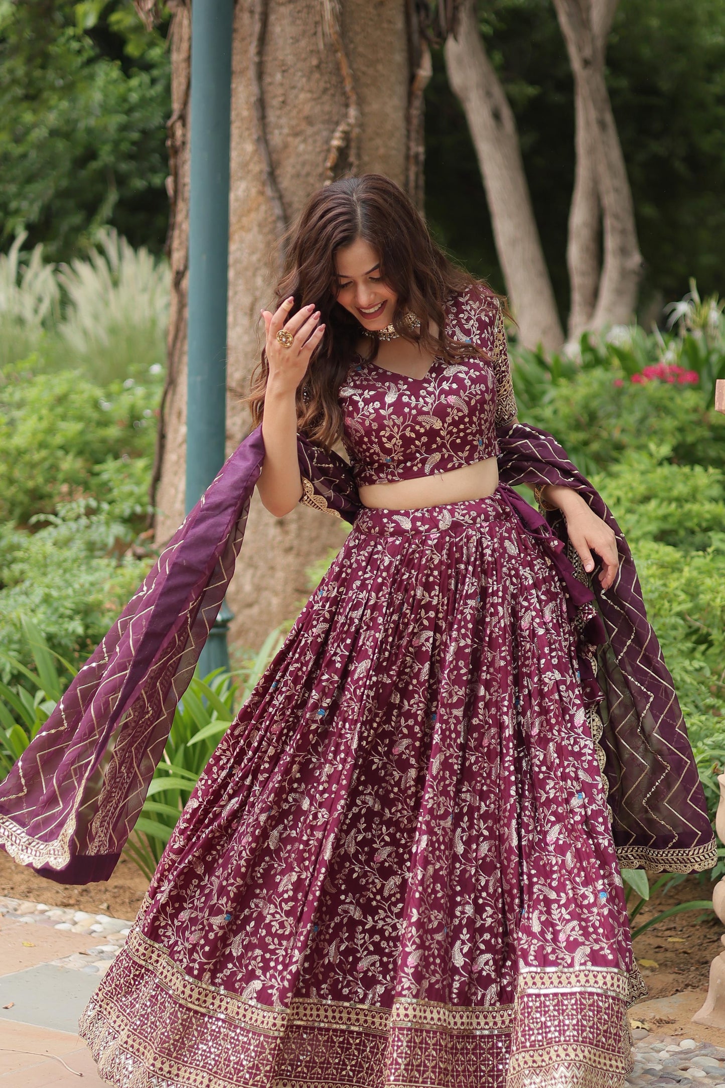 Twilight Glow Wedding Couture Lehenga