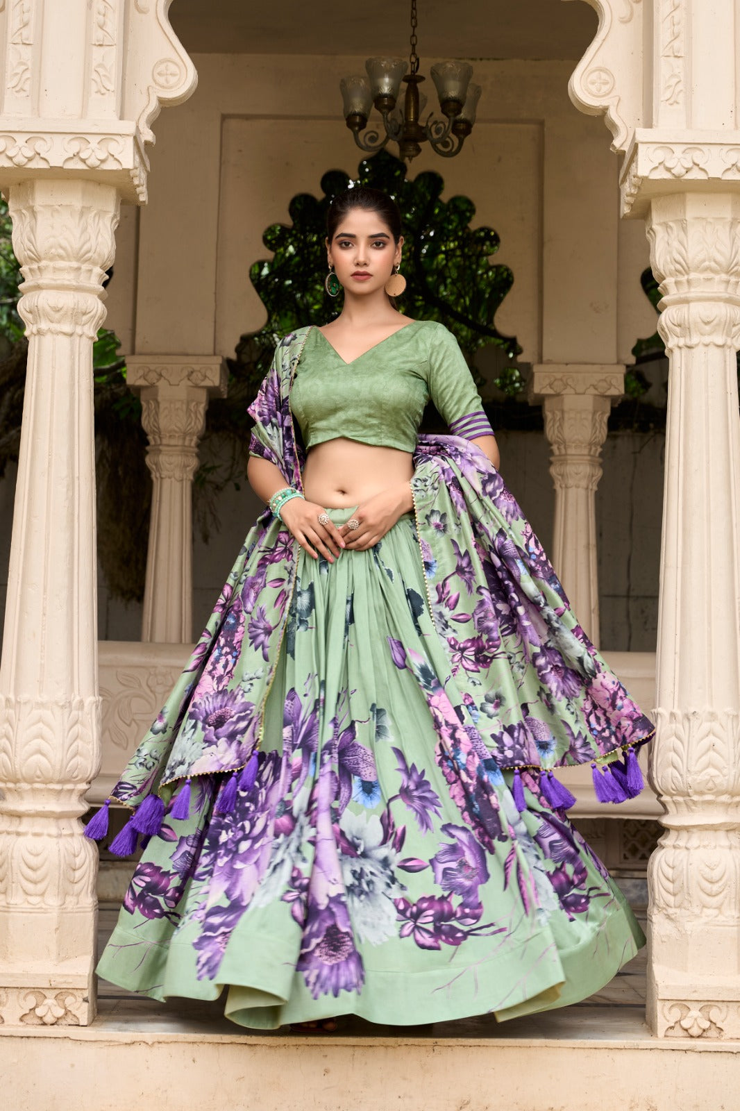 Radiant Floral Silk Dream Lehenga