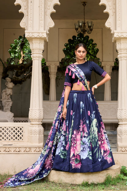 Radiant Floral Silk Dream Lehenga