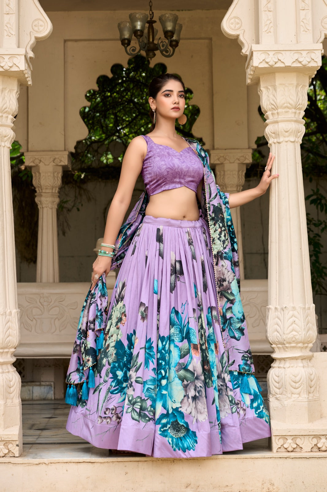 Radiant Floral Silk Dream Lehenga