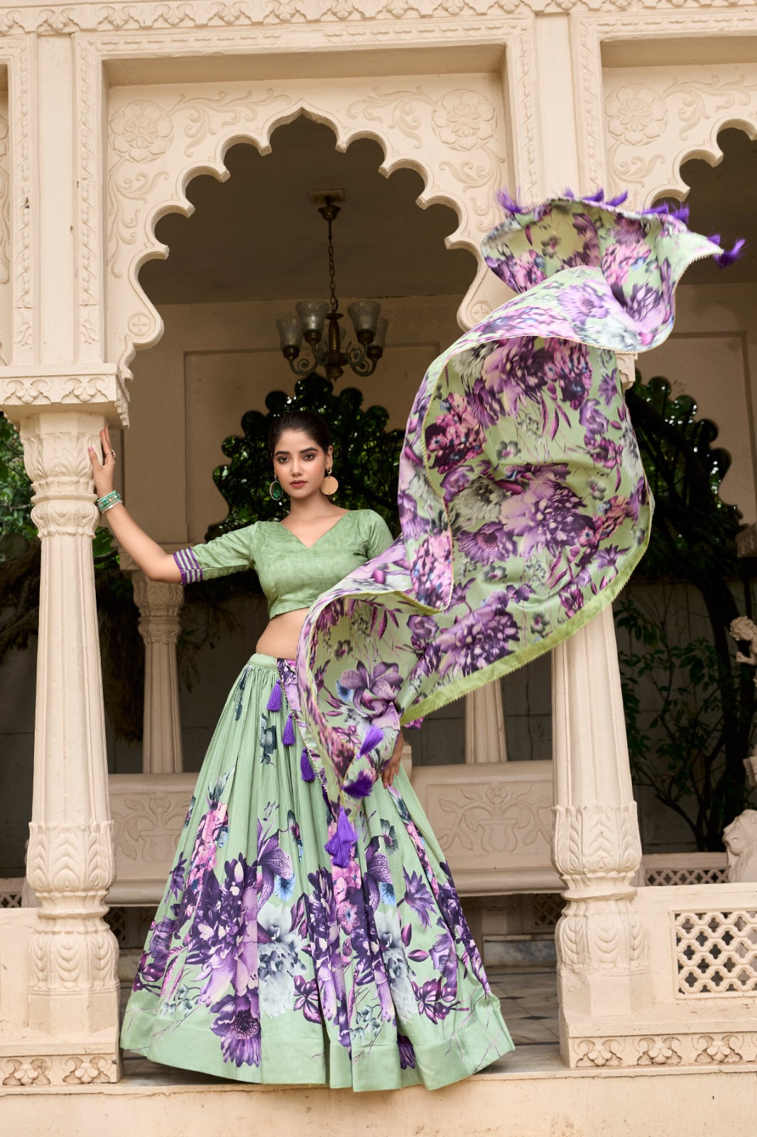 Radiant Floral Silk Dream Lehenga