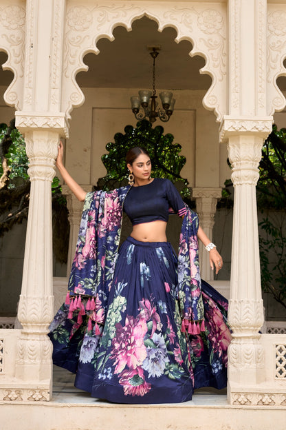 Radiant Floral Silk Dream Lehenga