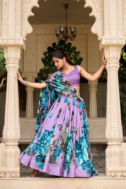 Radiant Floral Silk Dream Lehenga