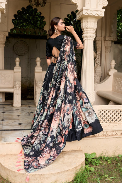 Radiant Floral Silk Dream Lehenga