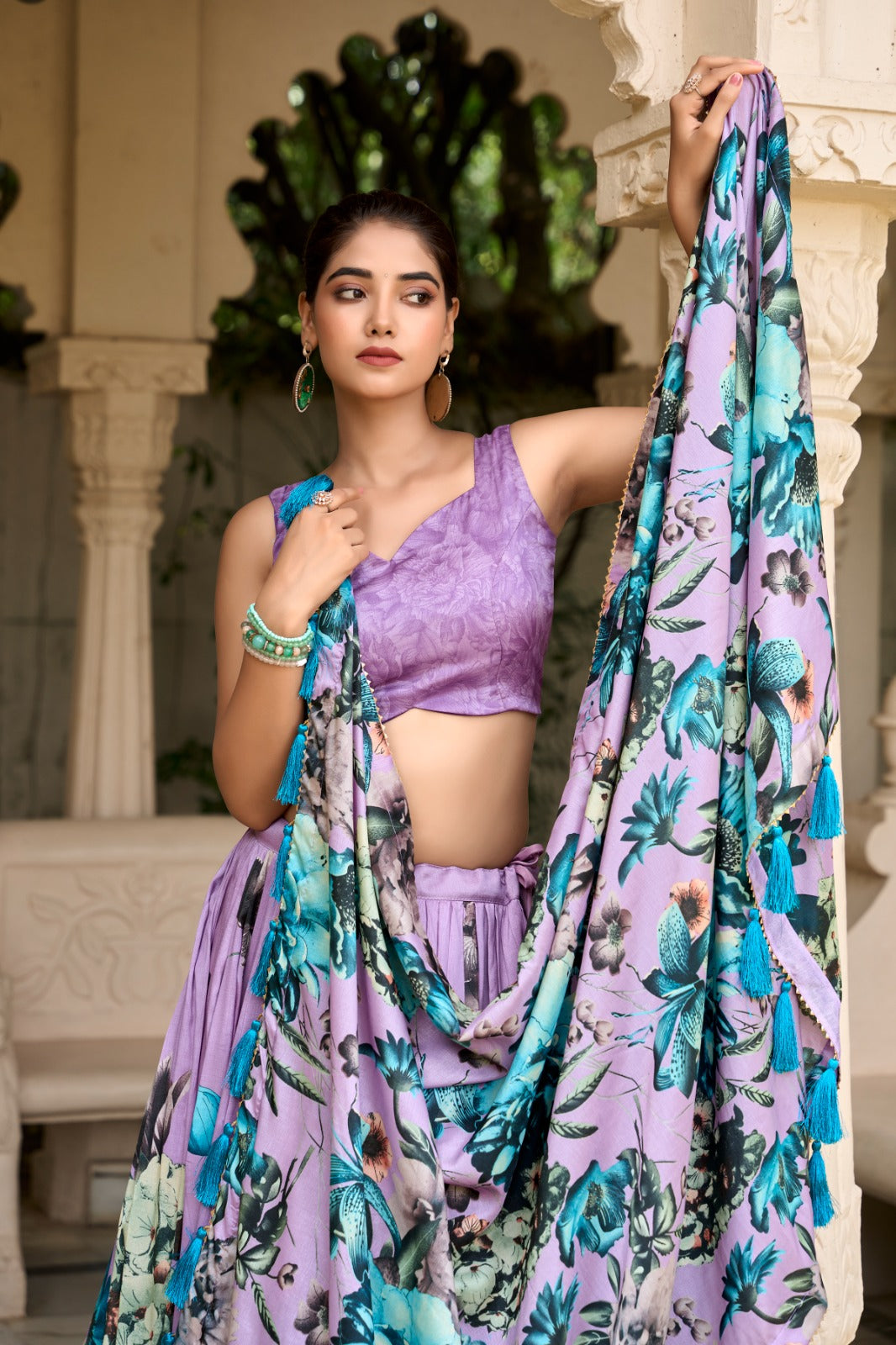 Radiant Floral Silk Dream Lehenga