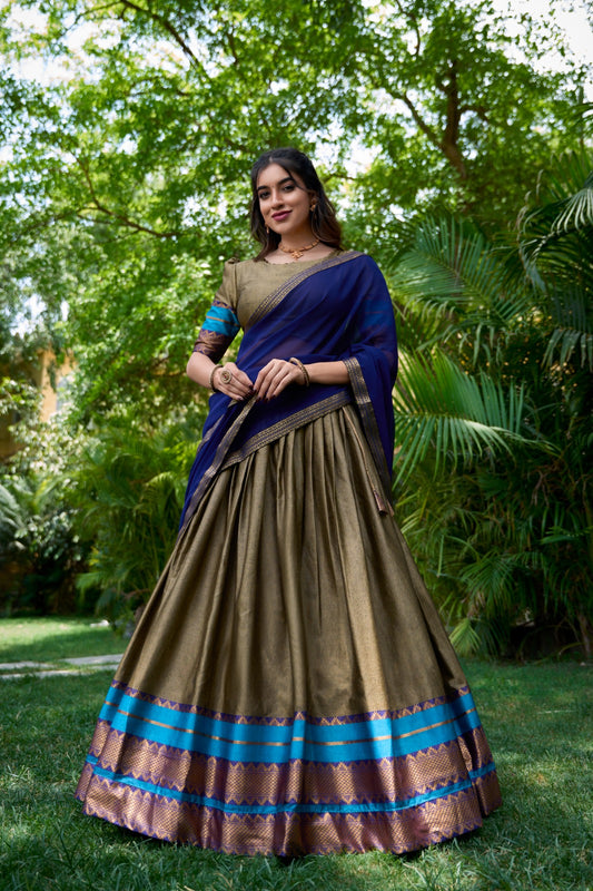 Exquisite South Indian Lehenga Ensemble