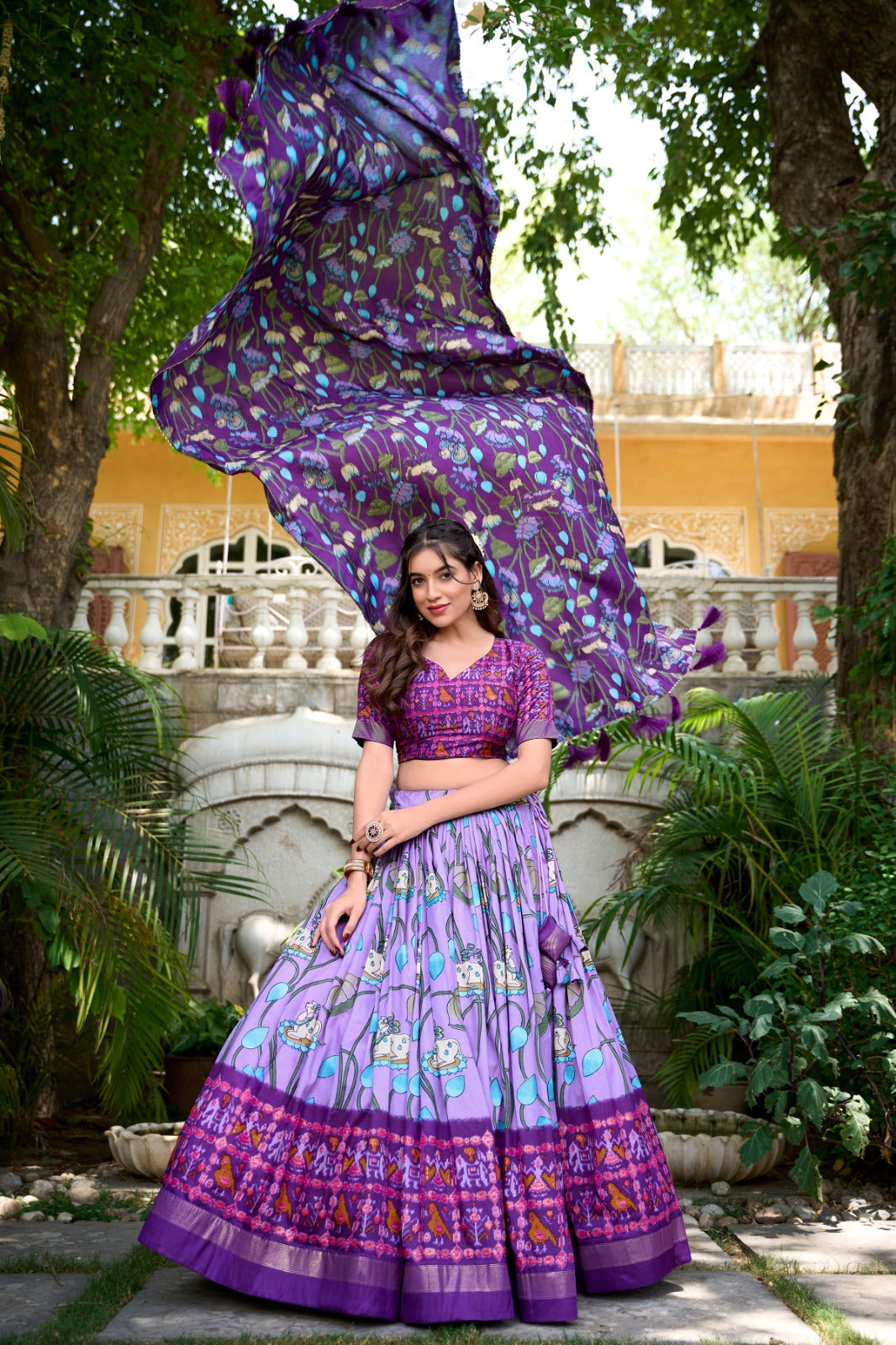 Tussar Silk Banarasi Lehenga Choli