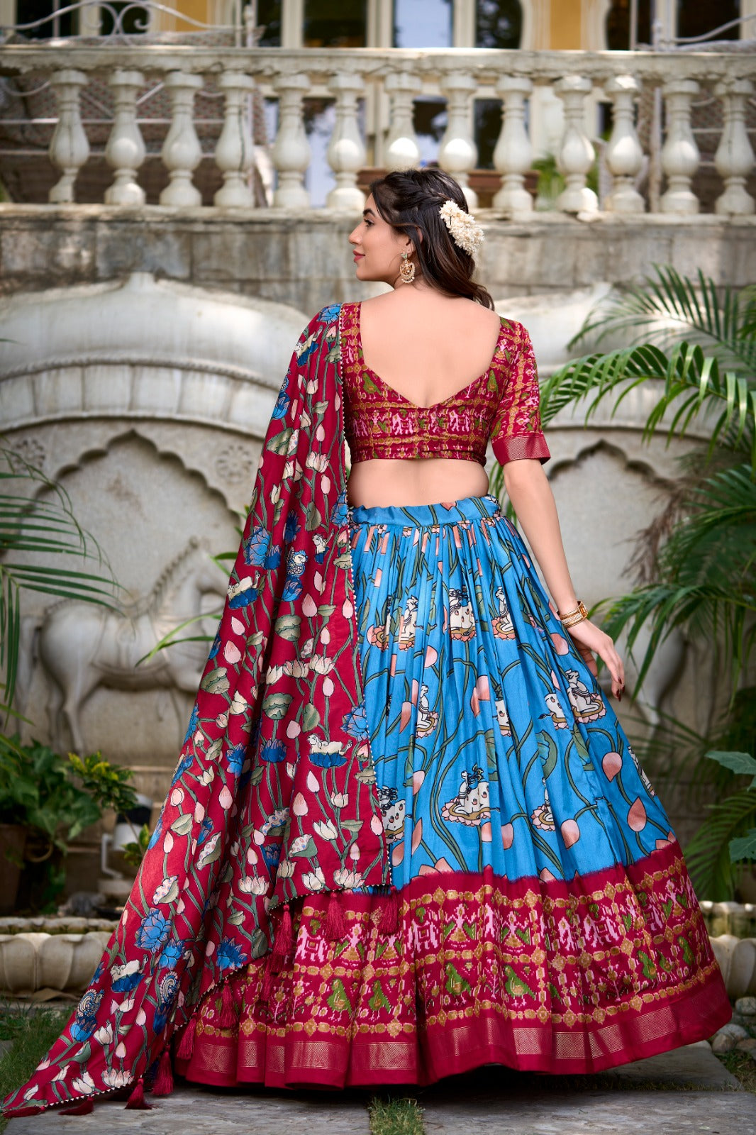 Tussar Silk Banarasi Lehenga Choli