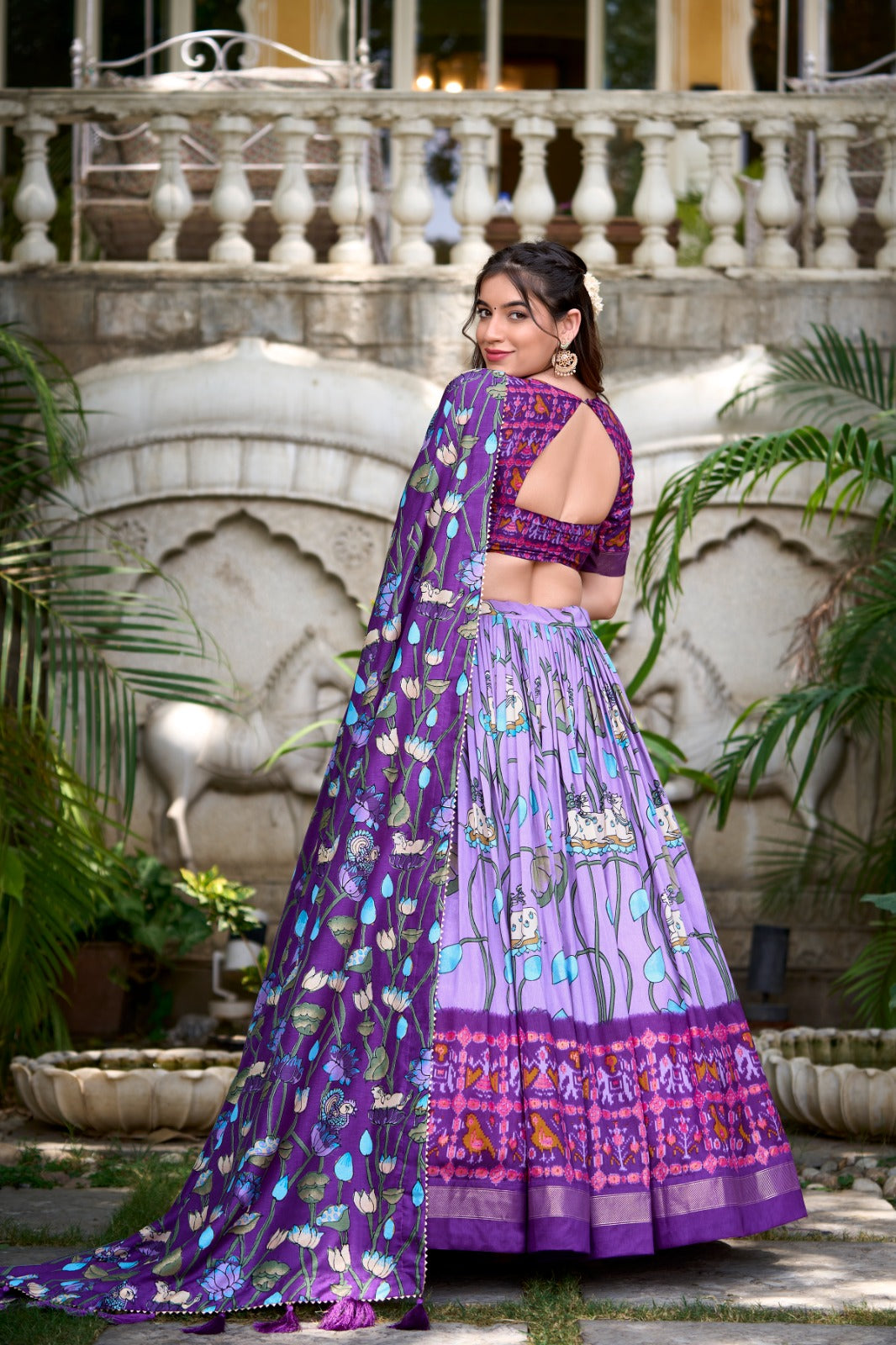 Tussar Silk Banarasi Lehenga Choli