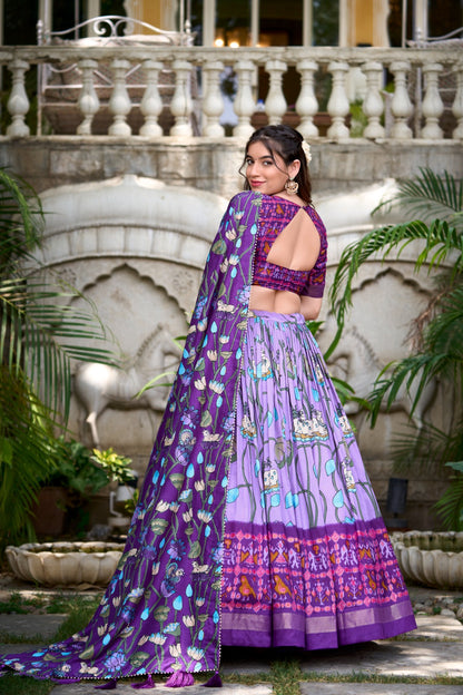 Tussar Silk Banarasi Lehenga Choli