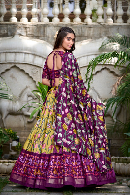 Tussar Silk Banarasi Lehenga Choli