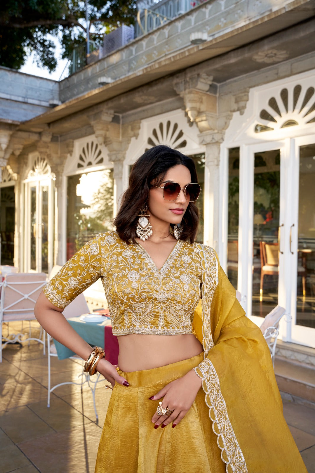 Majestic Golden Elegance Lehenga