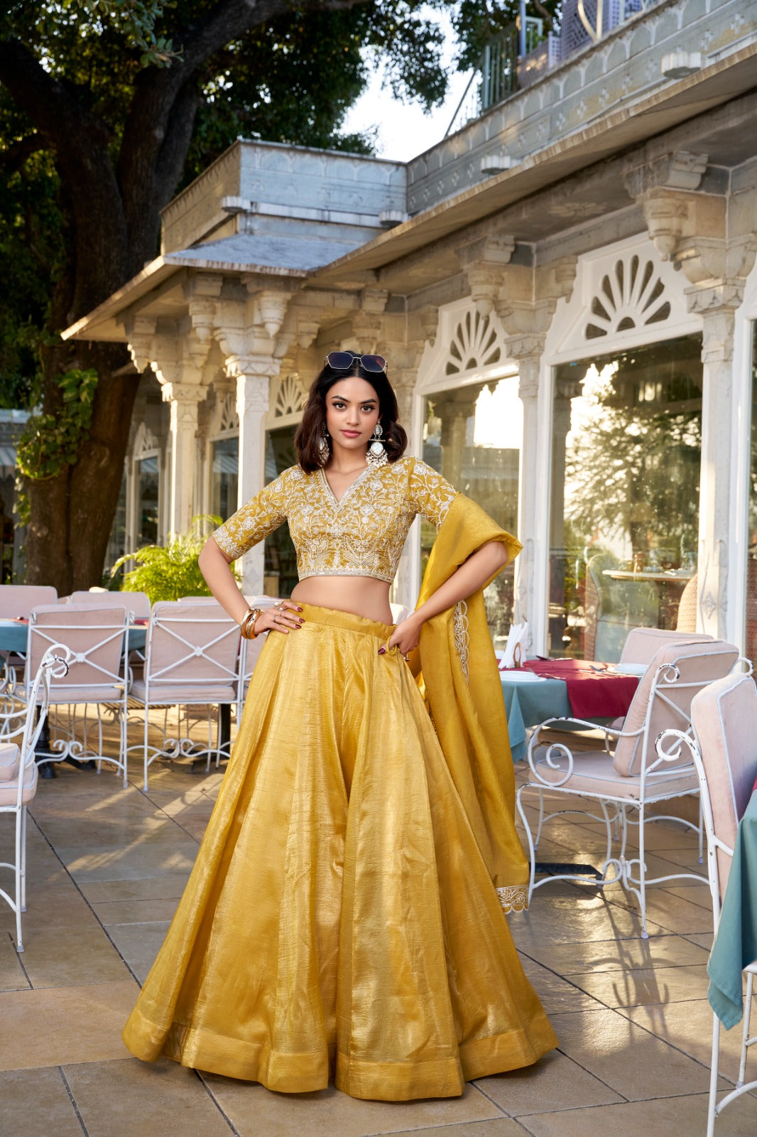 Majestic Golden Elegance Lehenga