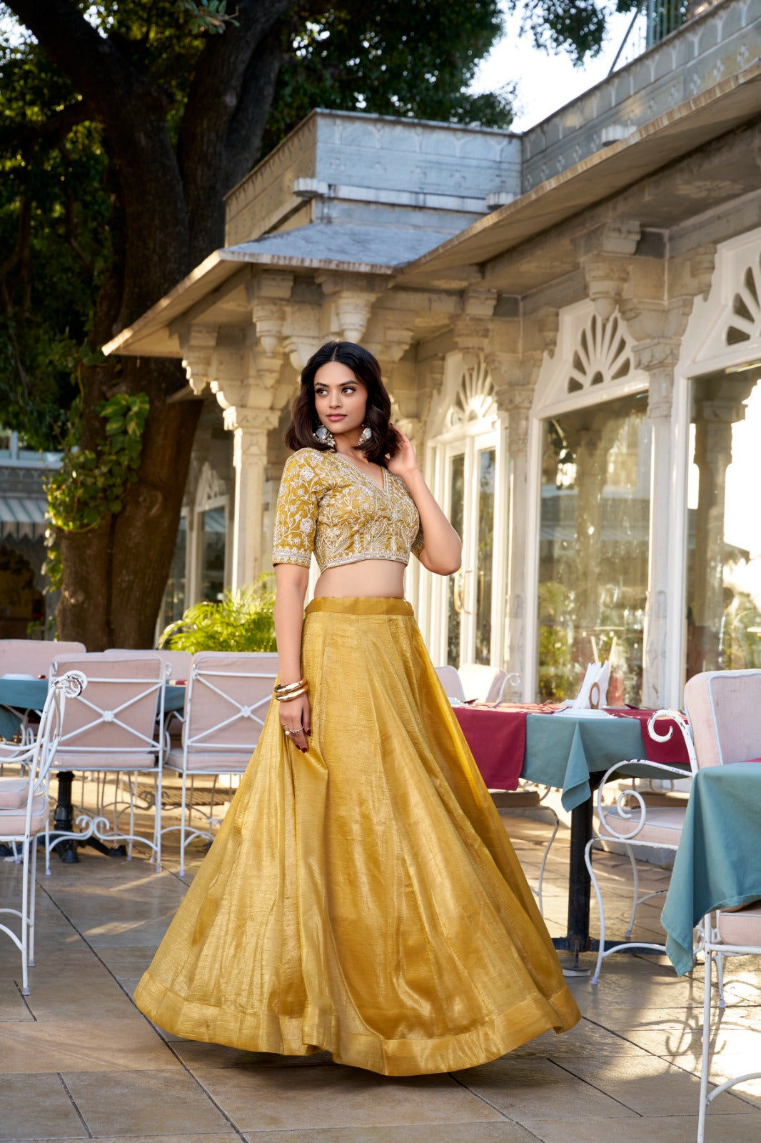 Majestic Golden Elegance Lehenga