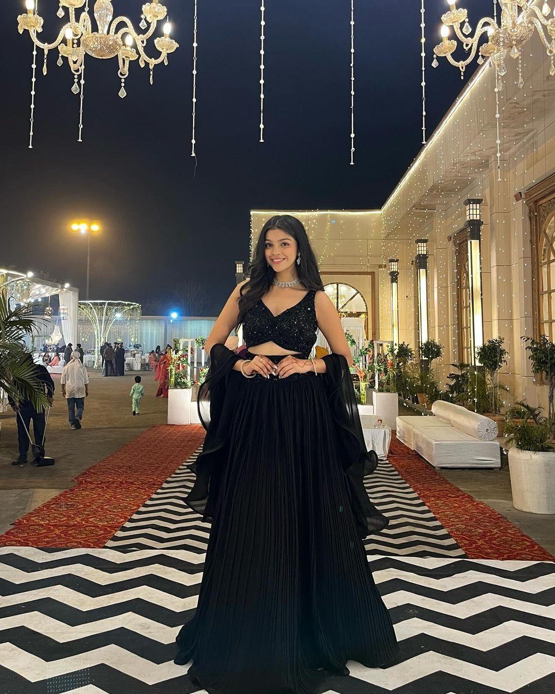 Dazzling Black Lehenga - Gracious You