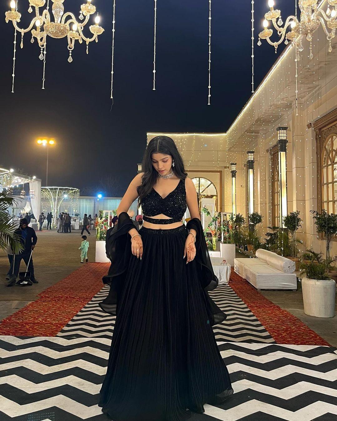 Dazzling Black Lehenga - Gracious You