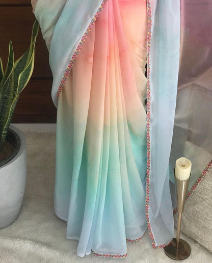 Rainbow Coloured Saree - Gracious You