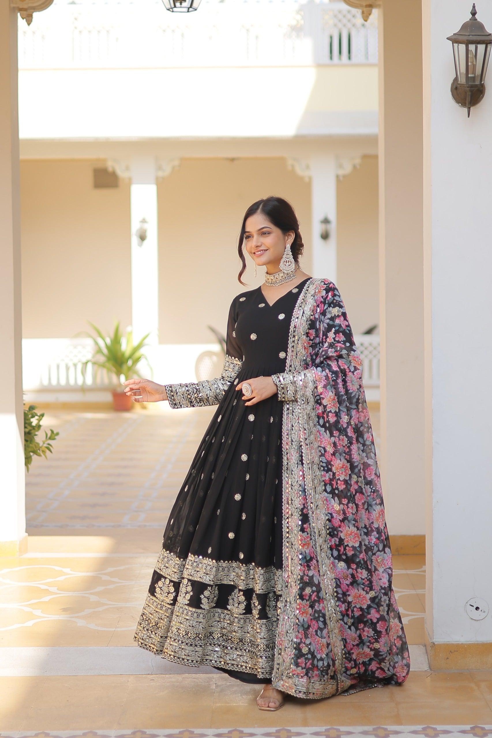 Ethnic Multi Work Gown - Gracious You